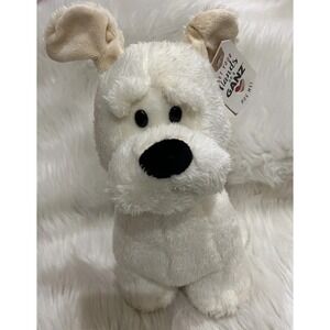 Ganz Ralph the Dog Plush Off White Beige Ears‎ Stuffed Animal Tags 9"